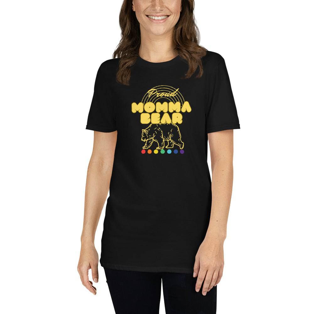 Momma Bear proud mom ally t-shirt, view 2 — Rose Gold Co