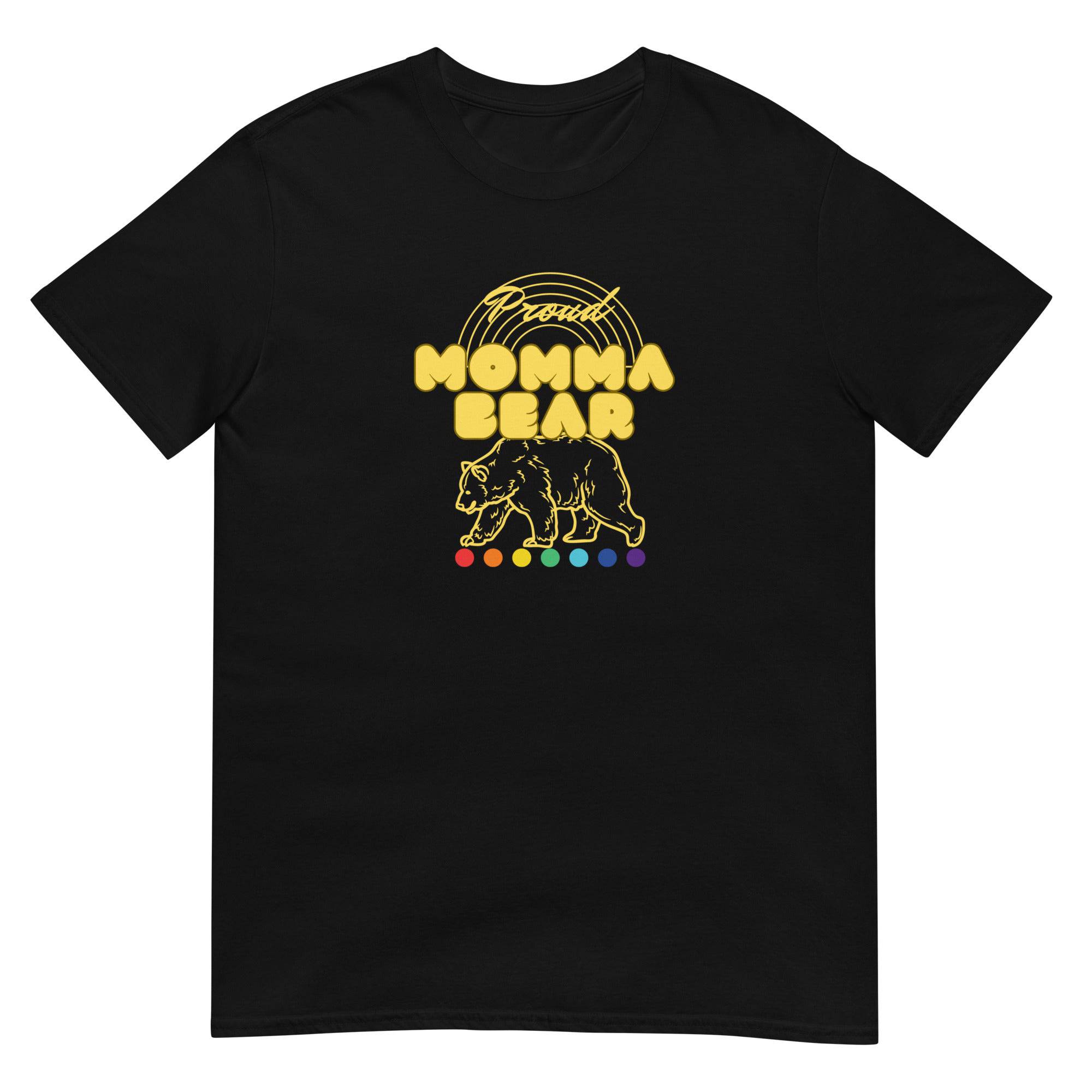 Momma Bear proud mom ally t-shirt, view 3 — Rose Gold Co
