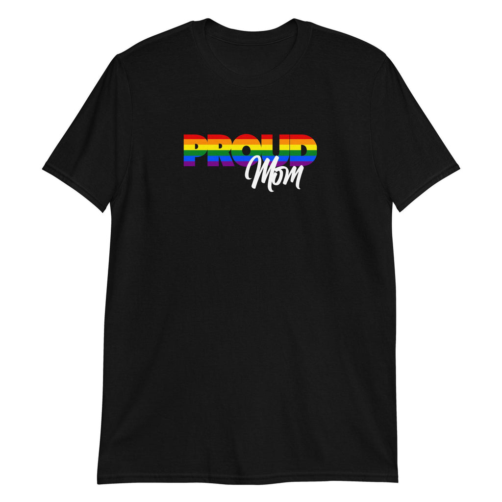 Proud Mom rainbow print ally t-shirt, view 4 — Rose Gold Co