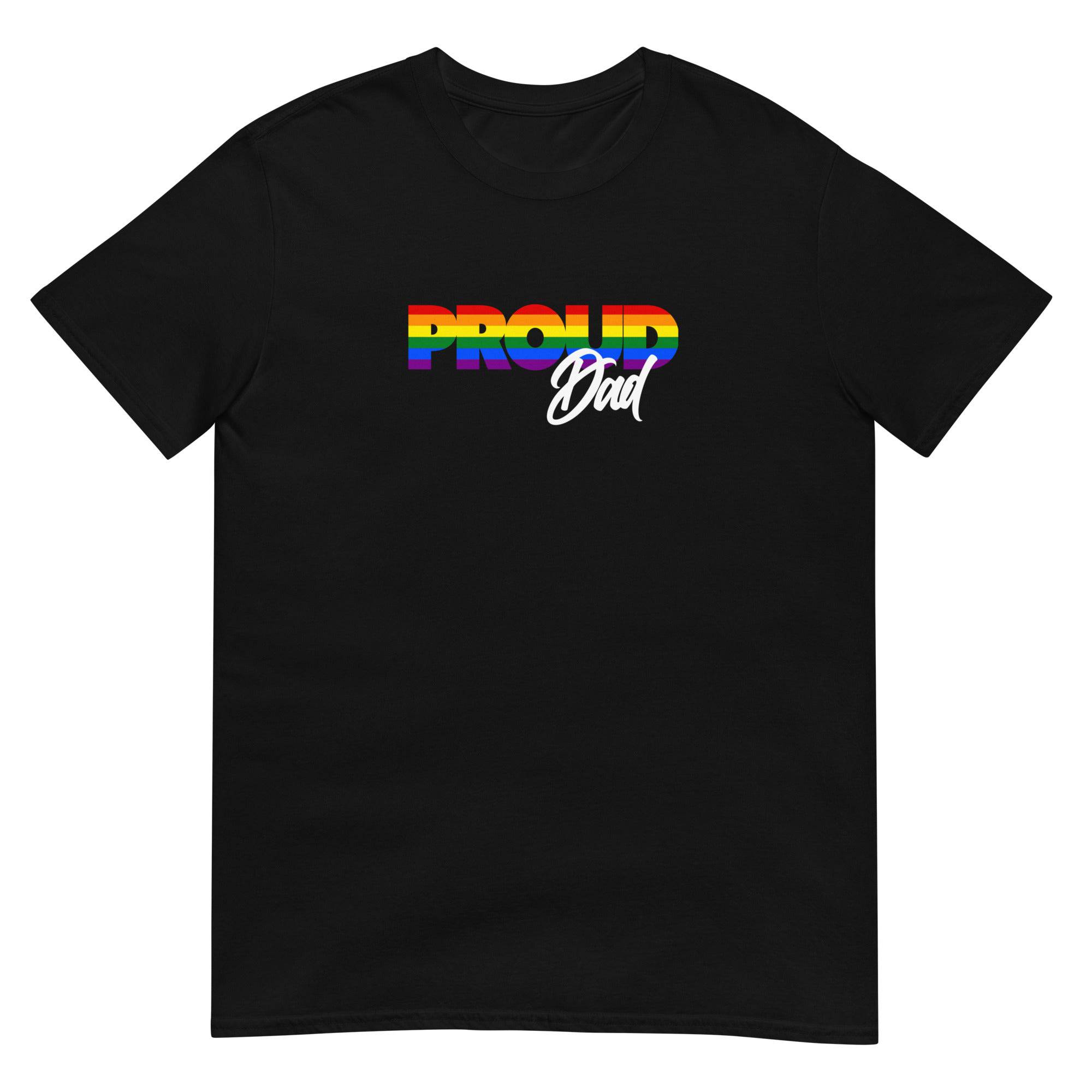 Proud Dad rainbow pride t-shirt, view 3 — Rose Gold Co