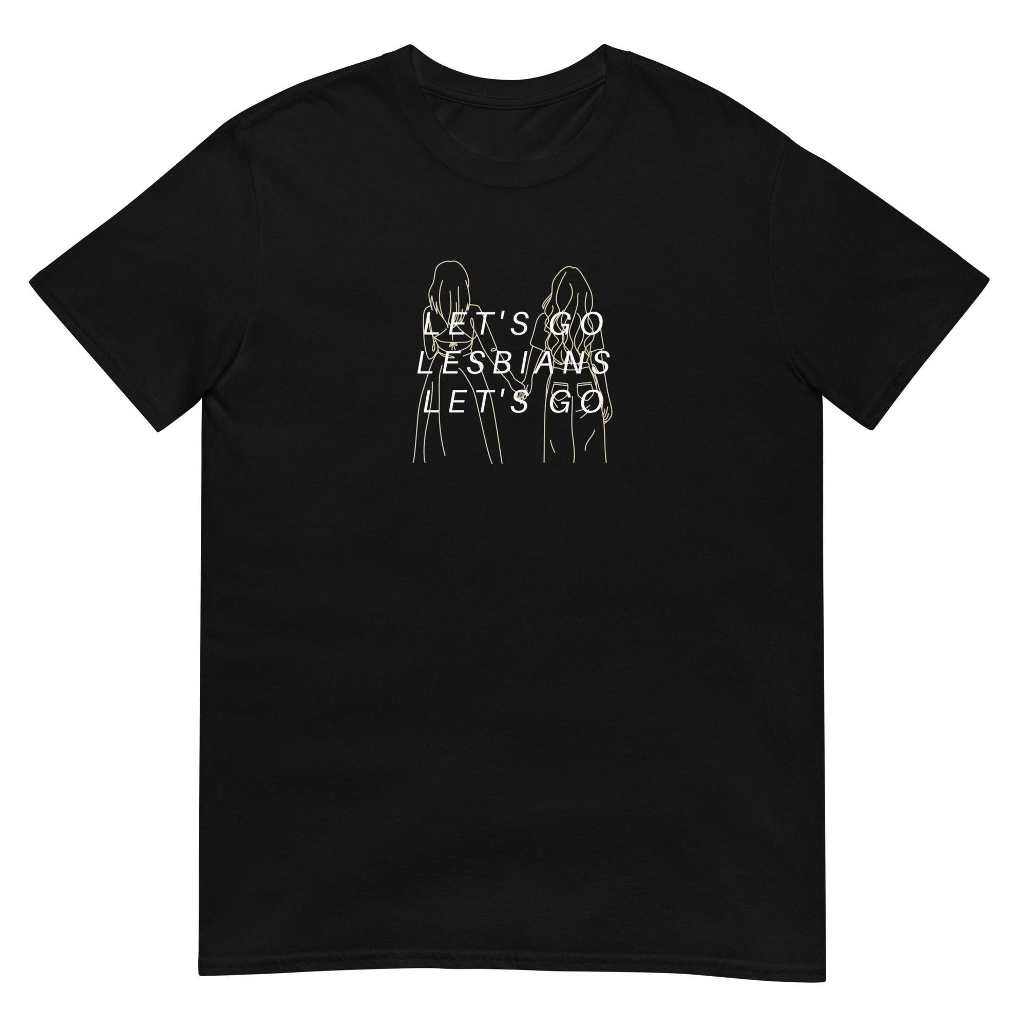 Let's Go Lesbians pride t-shirt, view 3 — Rose Gold Co