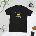 Proud Uncle ally pride t-shirt, front view — Rose Gold Co