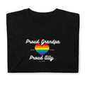 Proud Grandpa ally pride t-shirt, front view — Rose Gold Co