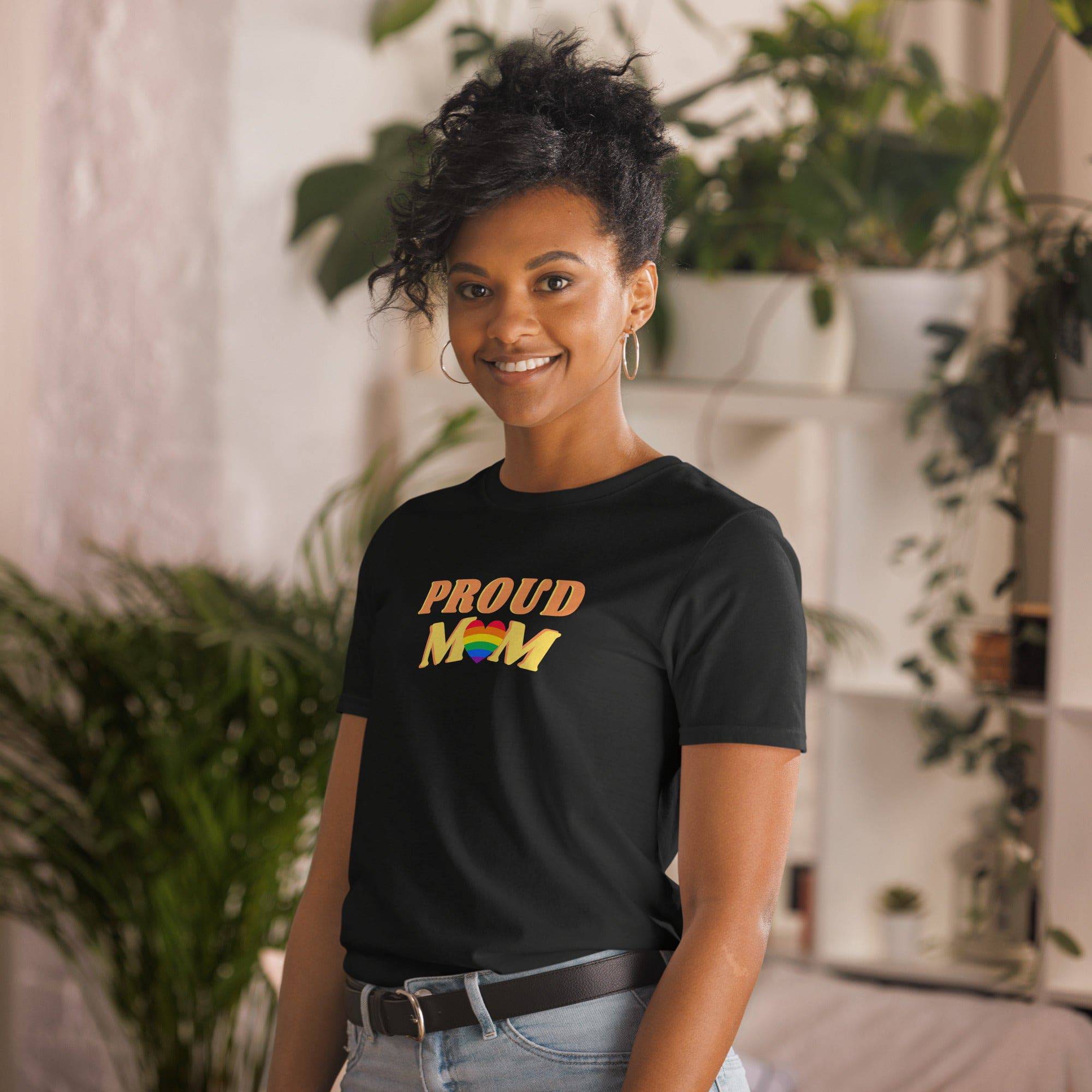 Proud Mom rainbow pride t-shirt, view 5 — Rose Gold Co