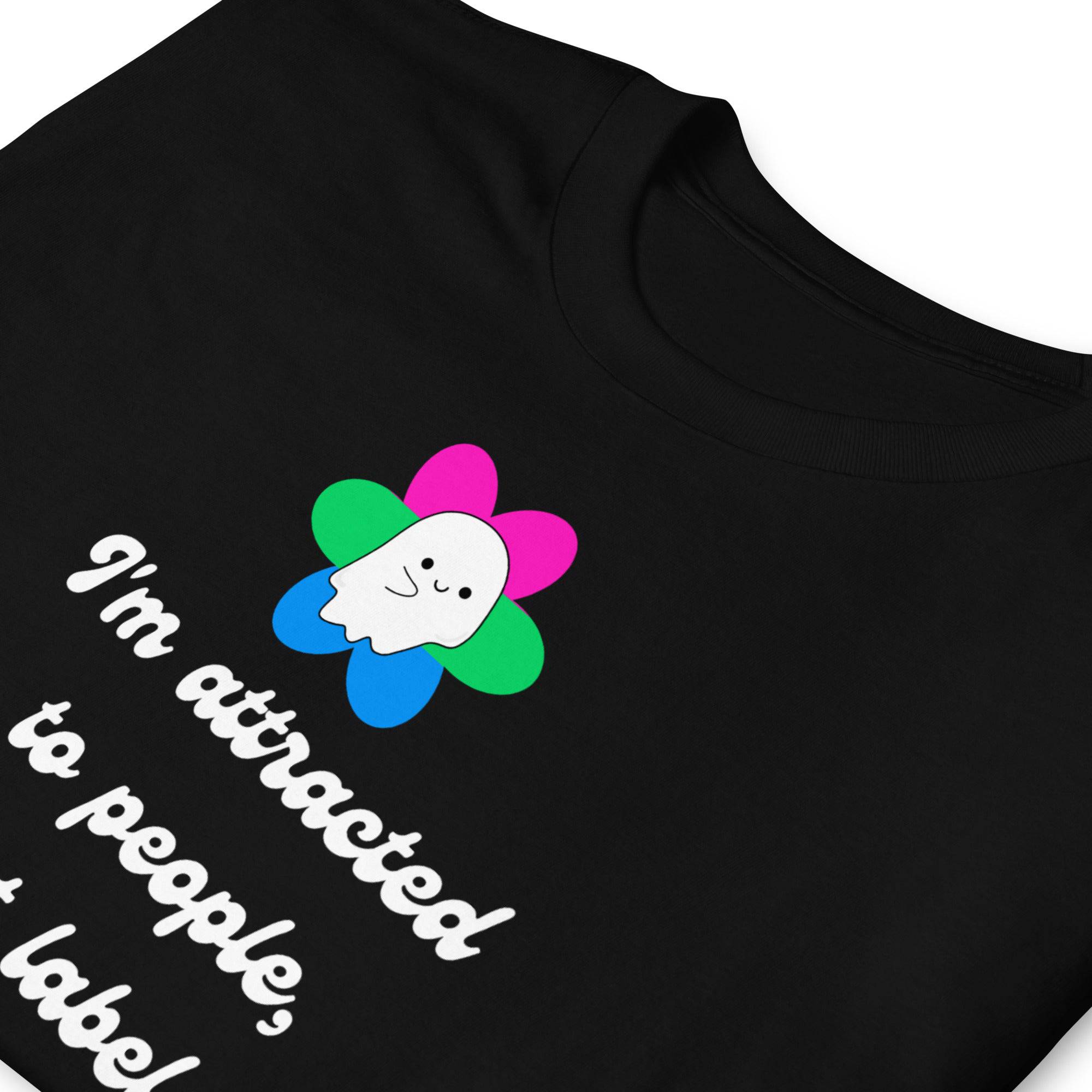People Not Labels polysexual tee, view 4 — Rose Gold Co