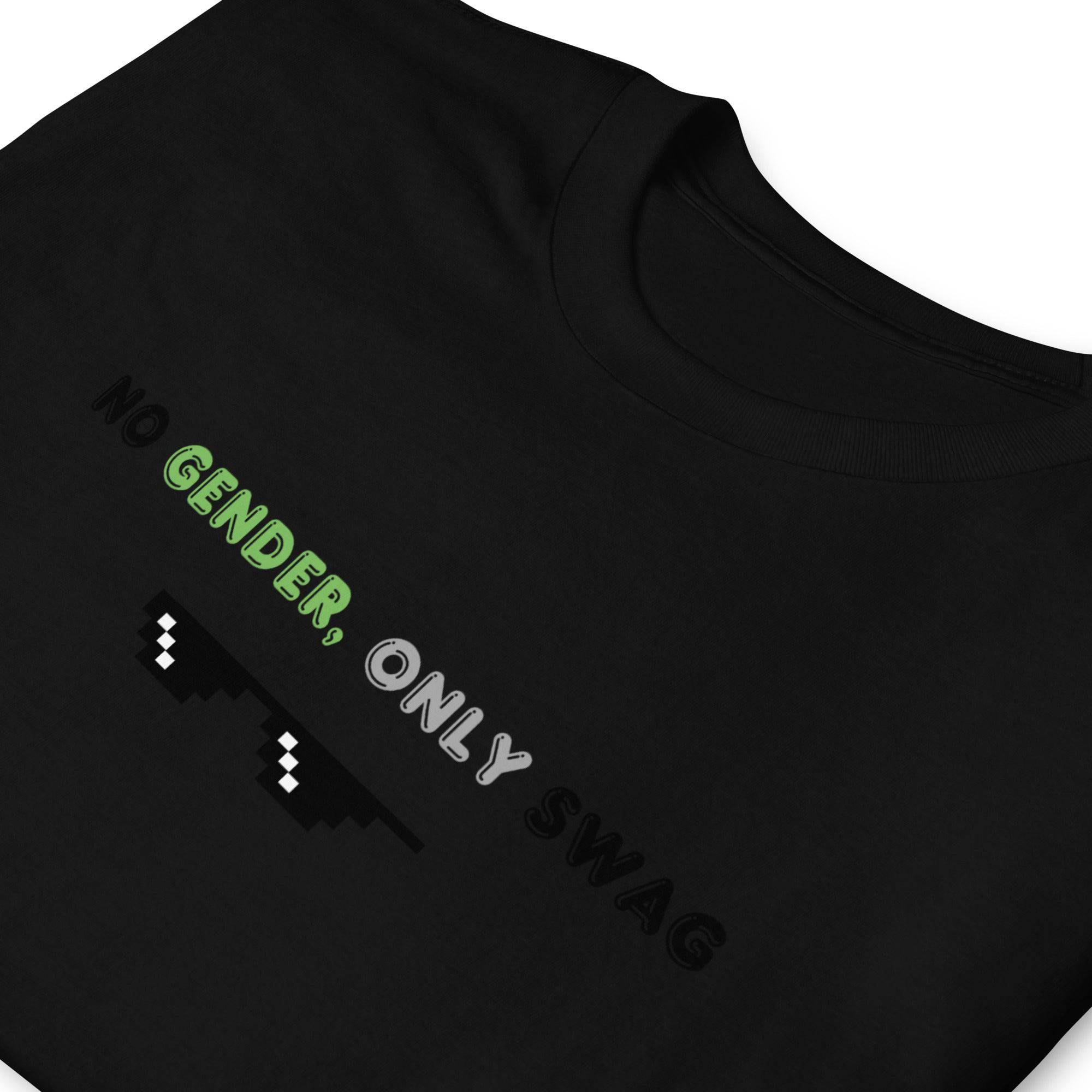 No Gender Only Swag agender tee, view 5 — Rose Gold Co