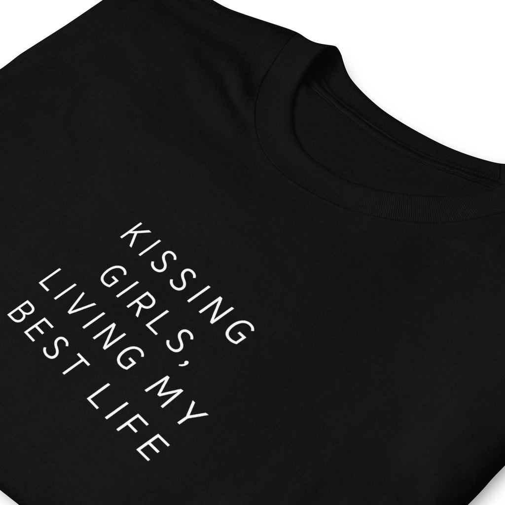 Kissing Girls WLW pride tee, view 5 — Rose Gold Co