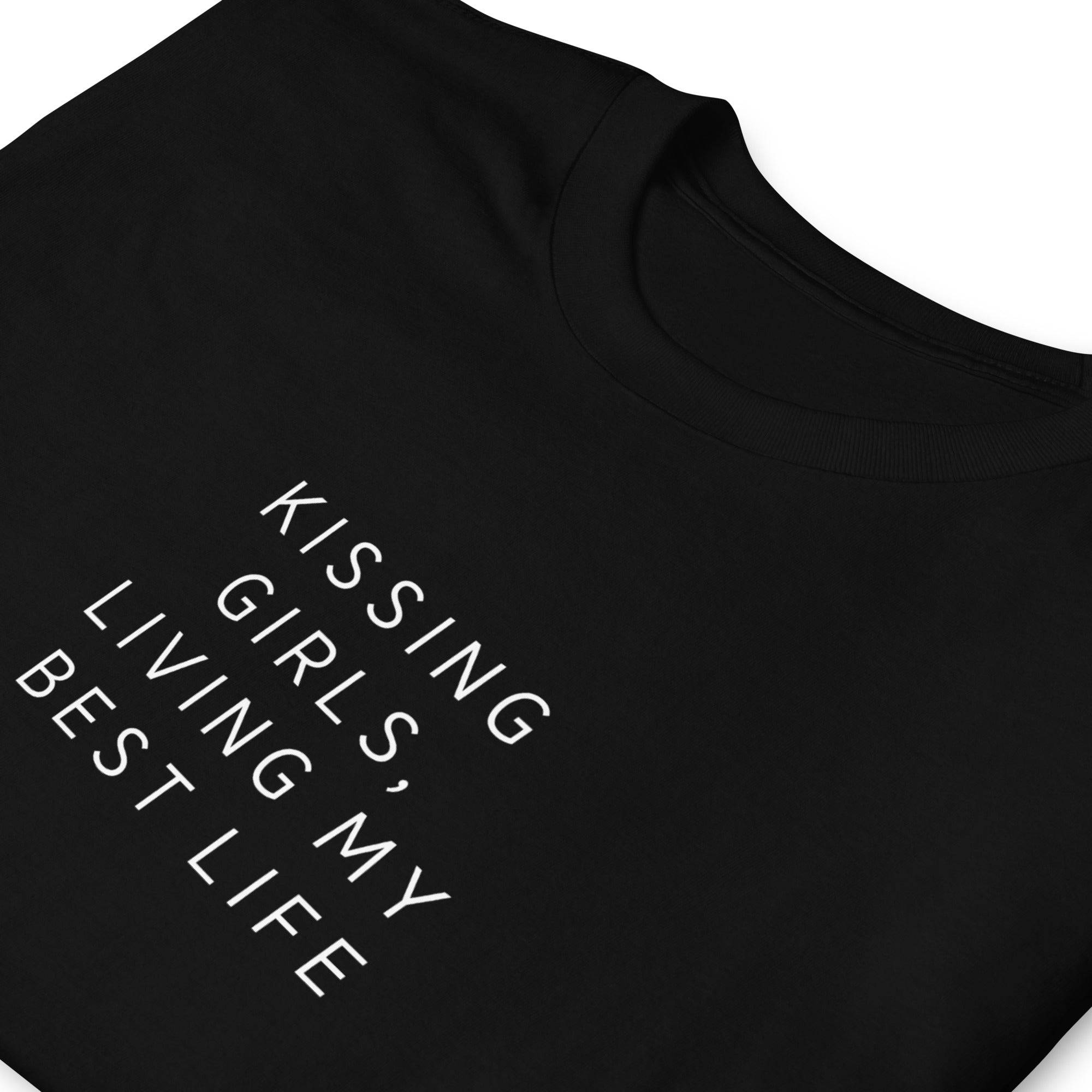 Kissing Girls WLW pride tee, view 5 — Rose Gold Co
