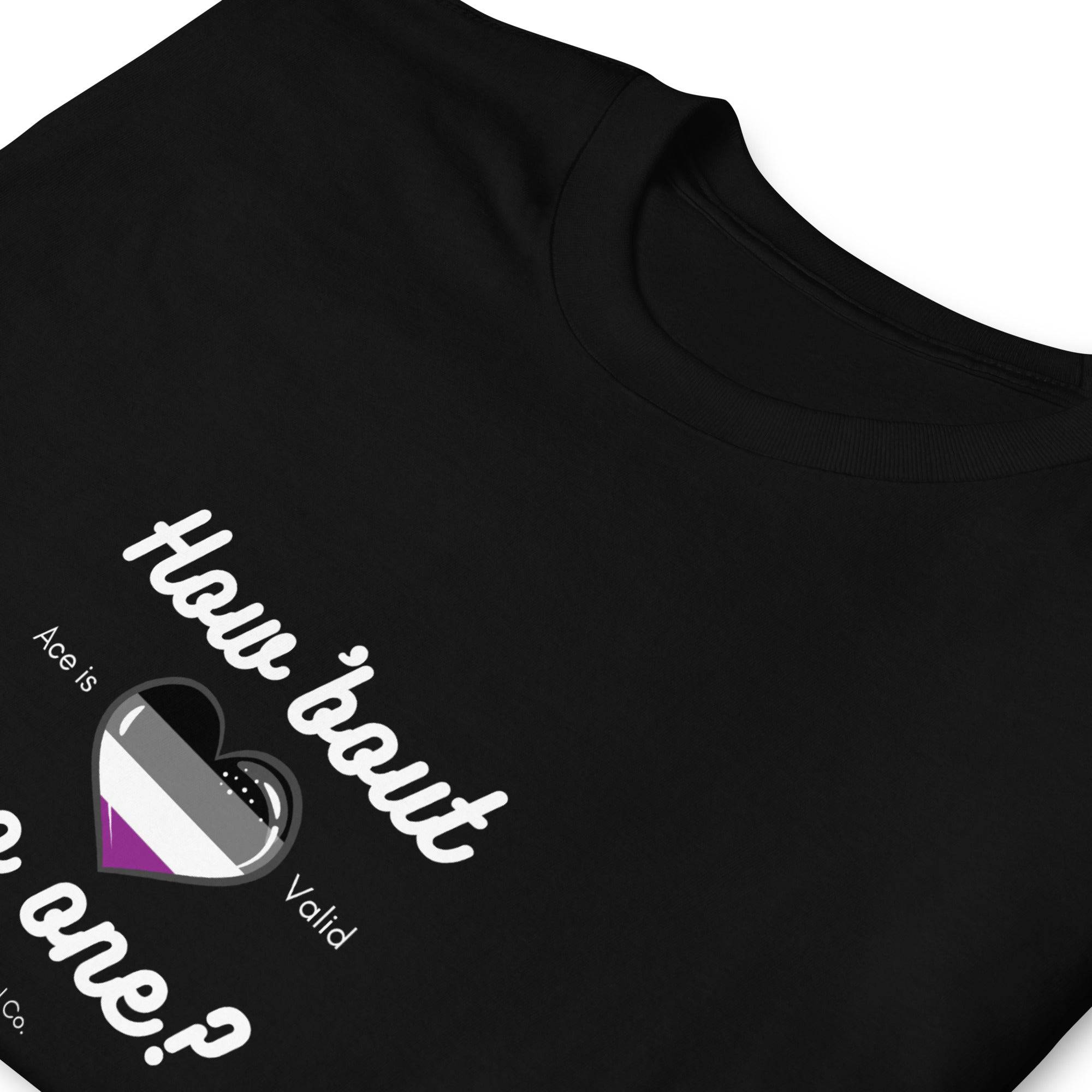 How 'bout no one ace pride t-shirt, view 3 — Rose Gold Co