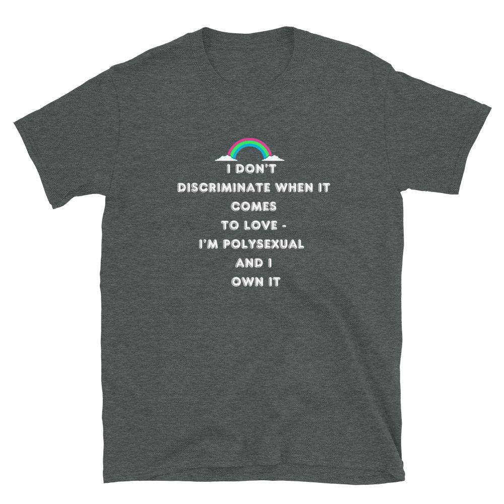 Own It polysexual tee, view 4 — Rose Gold Co