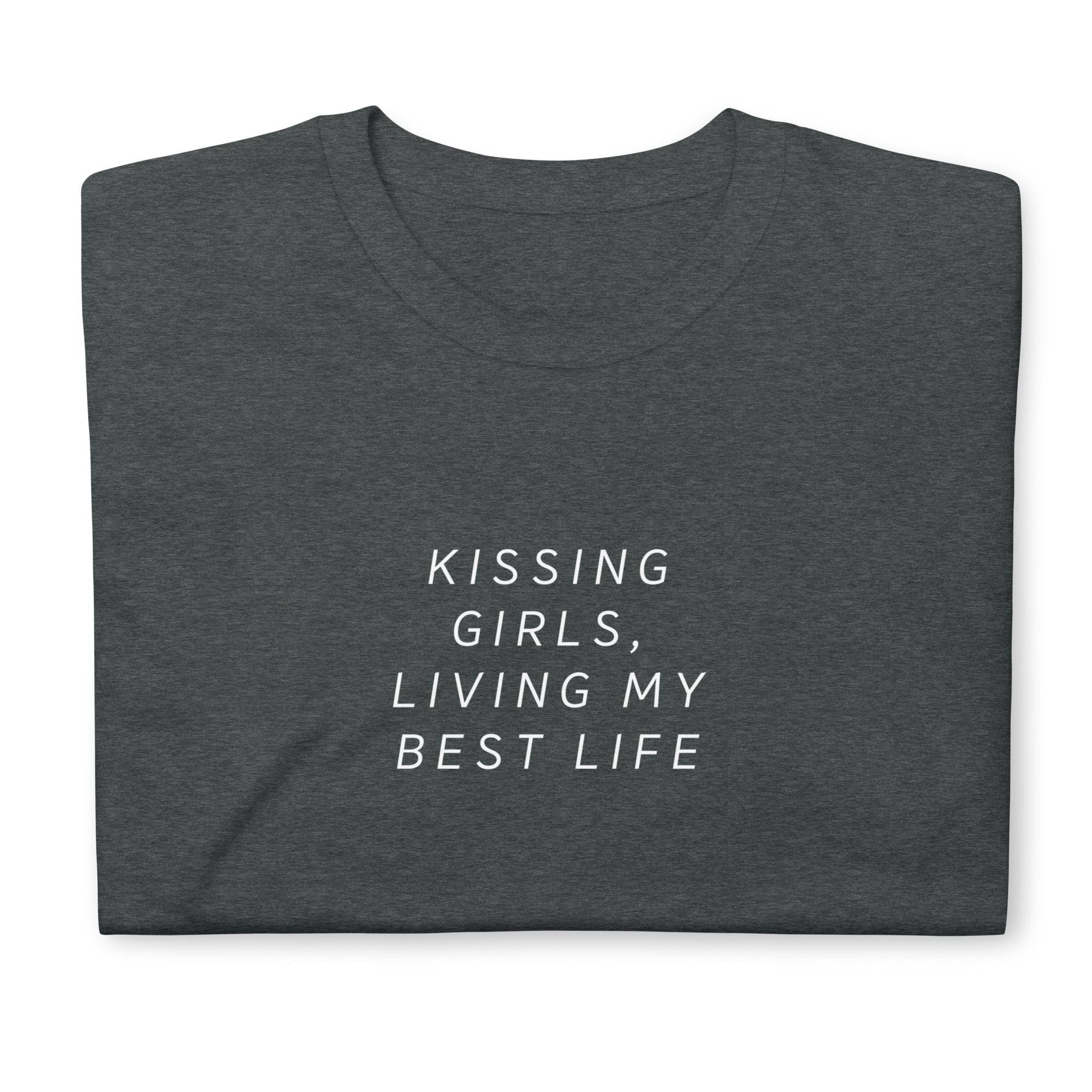 Kissing Girls WLW pride tee, view 8 — Rose Gold Co