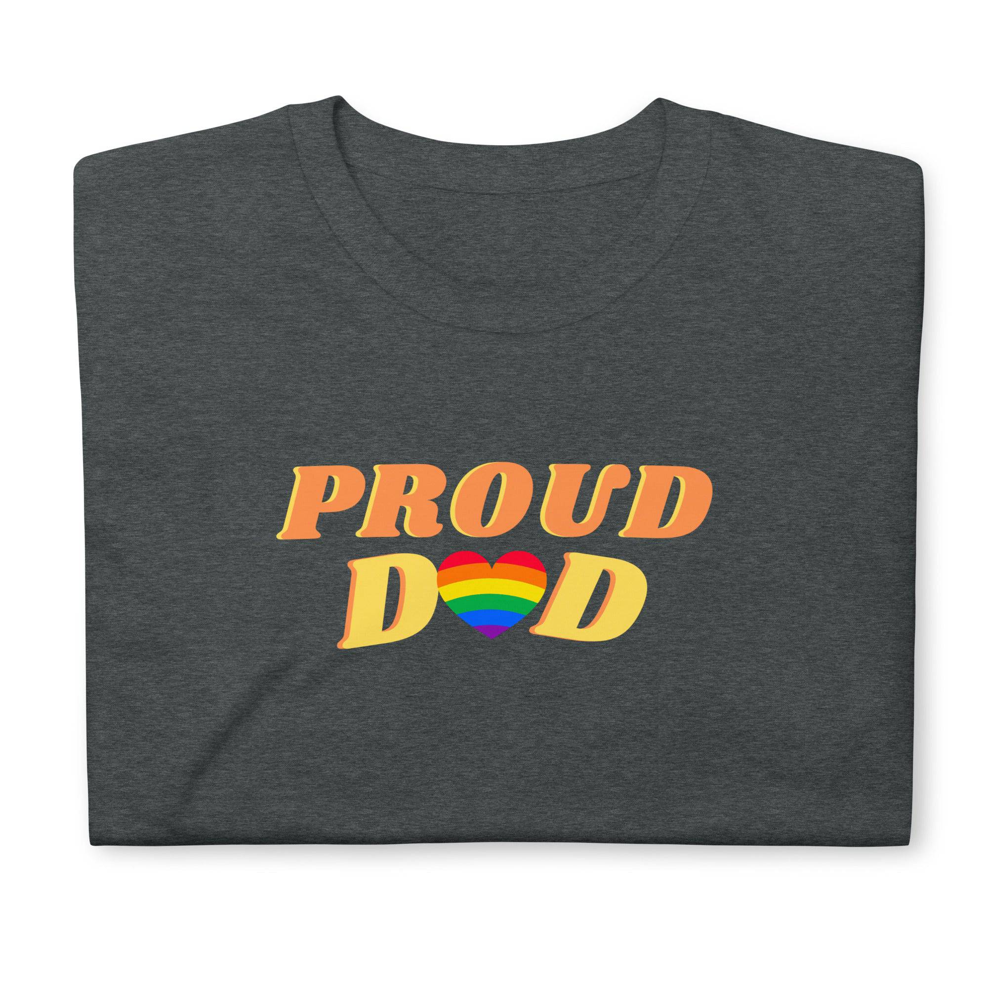Proud Dad LGBT ally pride t-shirt, view 7 — Rose Gold Co