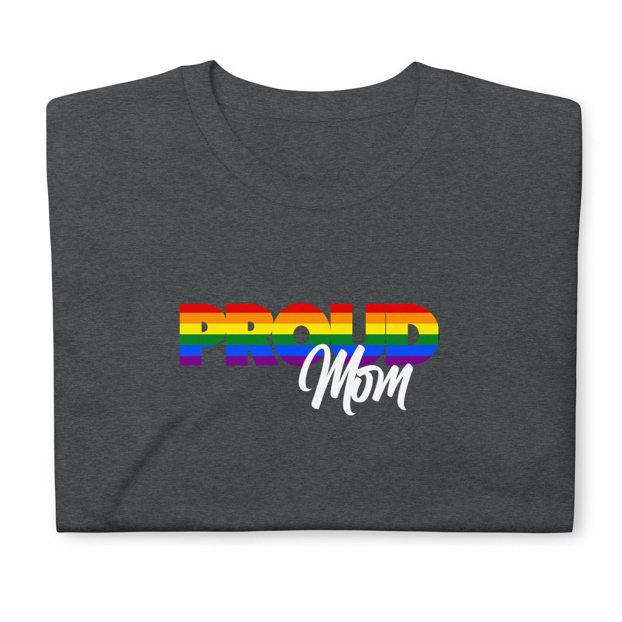 Proud Mom rainbow print ally t-shirt, view 8 — Rose Gold Co