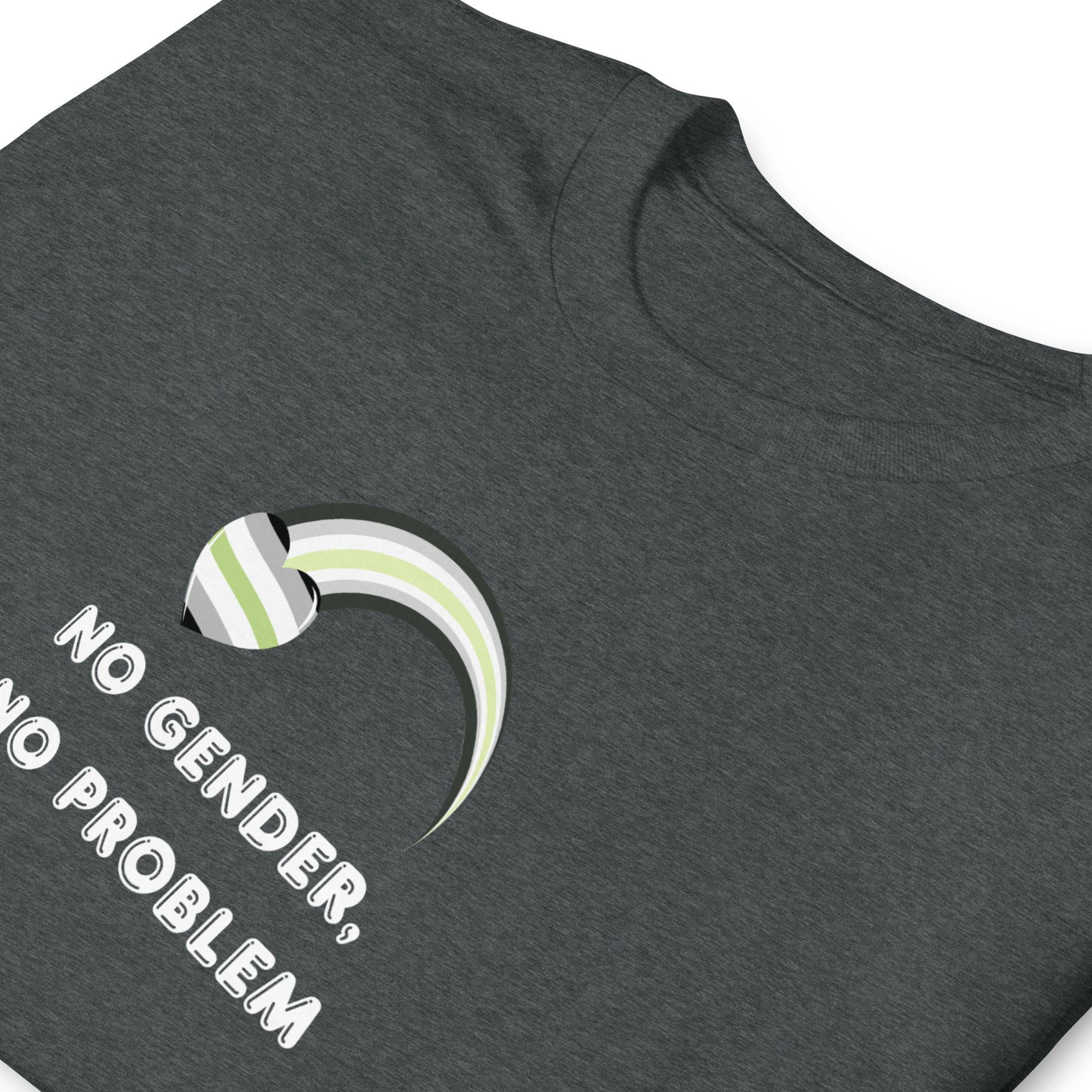No Gender No Problem agender tee, view 7 — Rose Gold Co