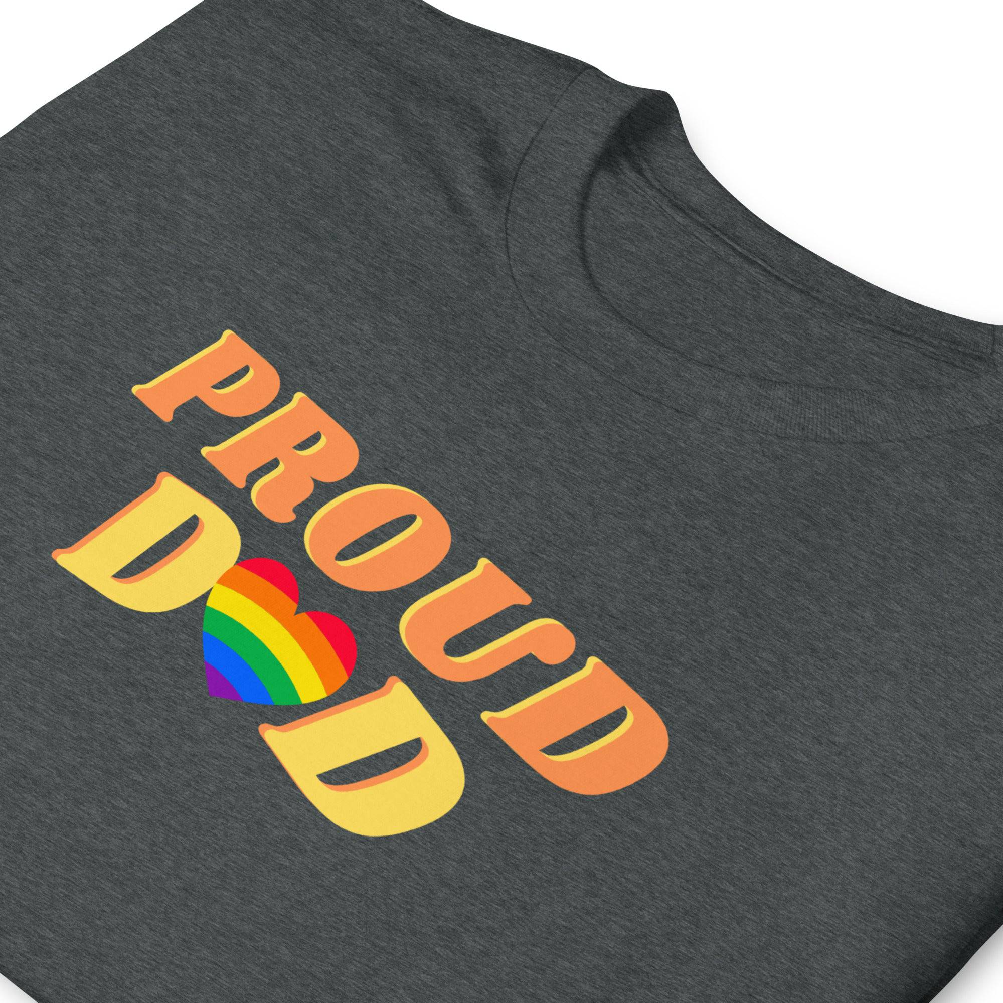 Proud Dad LGBT ally pride t-shirt, view 8 — Rose Gold Co