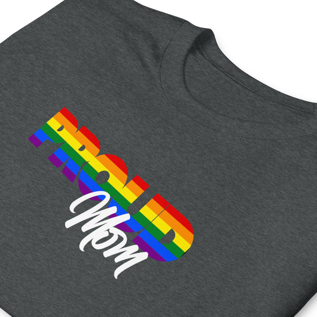 Proud Mom rainbow print ally t-shirt, view 9 — Rose Gold Co