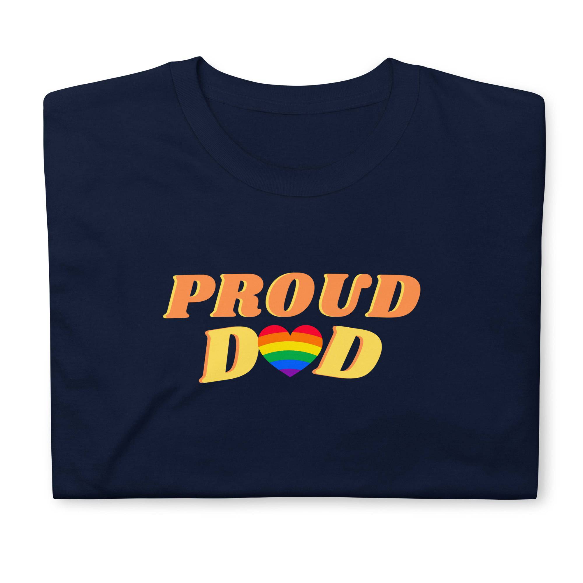 Proud Dad LGBT ally pride t-shirt, view 5 — Rose Gold Co