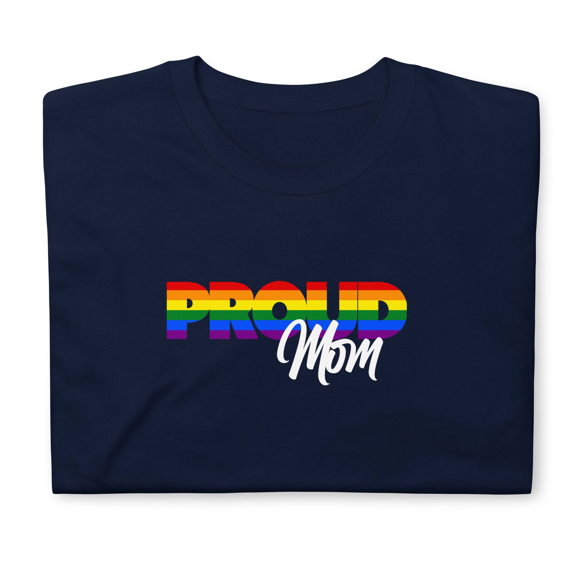 Proud Mom rainbow print ally t-shirt, view 6 — Rose Gold Co