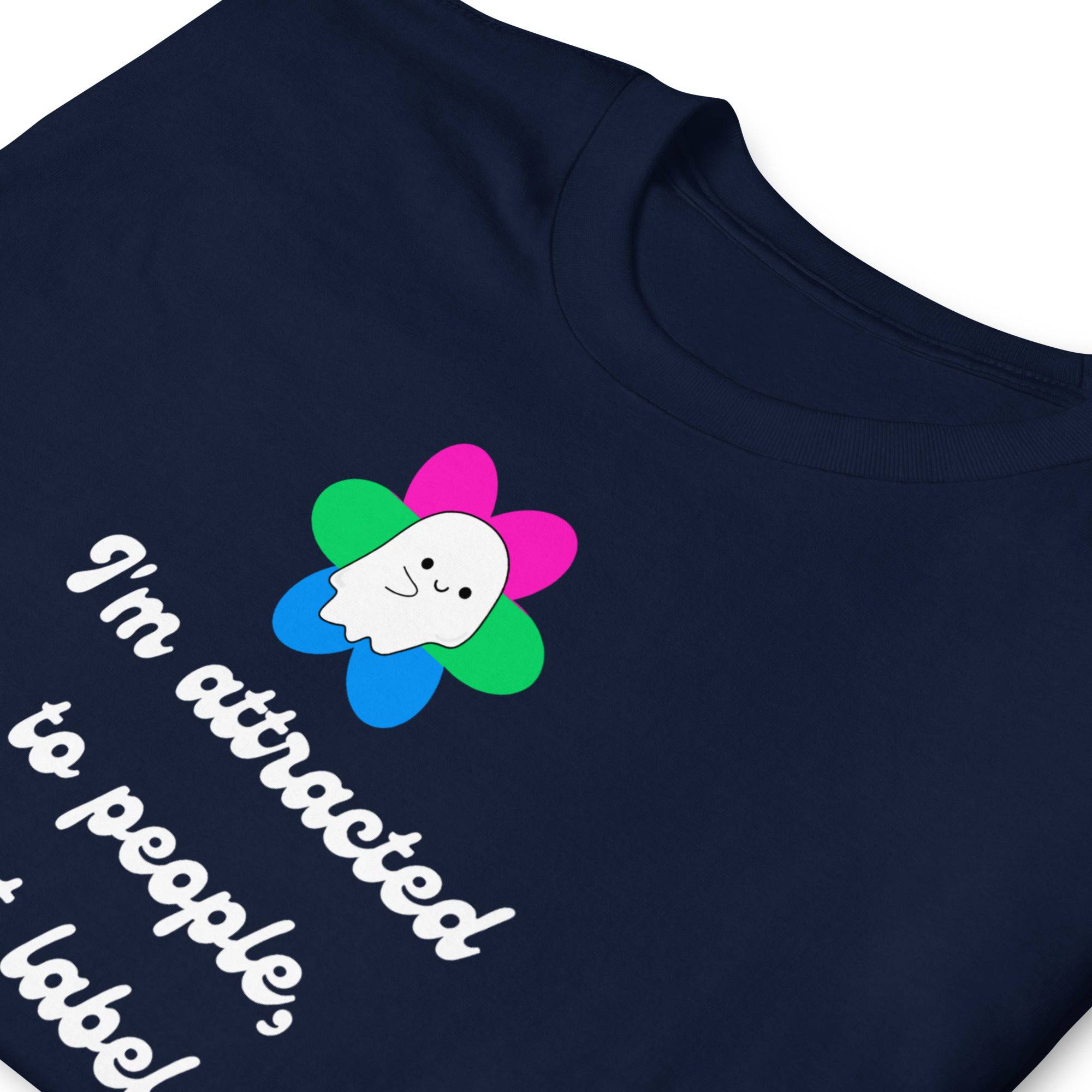 People Not Labels polysexual tee, view 6 — Rose Gold Co