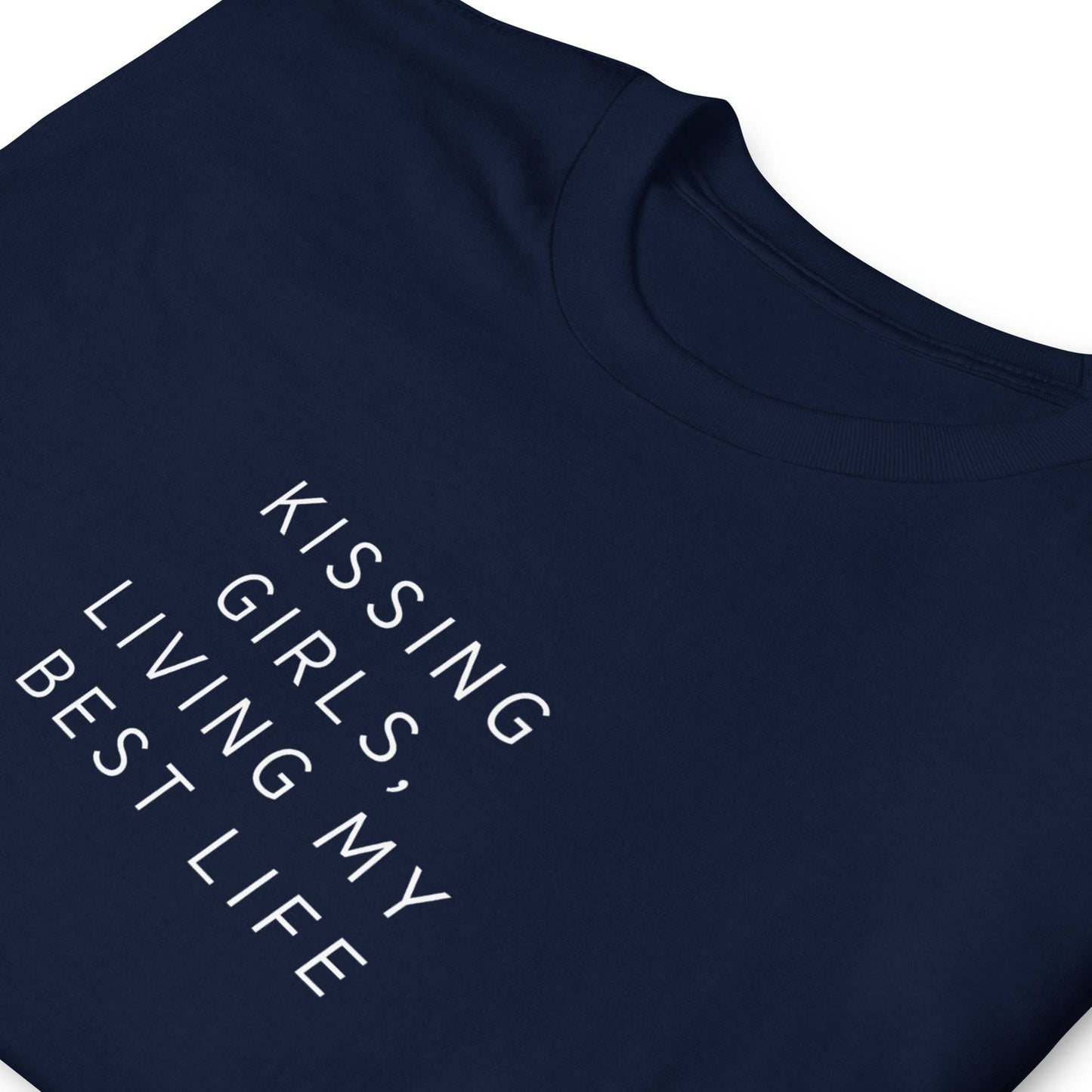 Kissing Girls WLW Pride  Short-Sleeve Unisex T-Shirt - Rose Gold Co. Shop