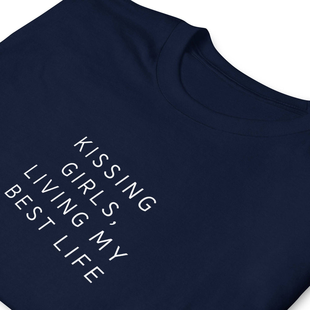 Kissing Girls WLW pride tee, view 7 — Rose Gold Co