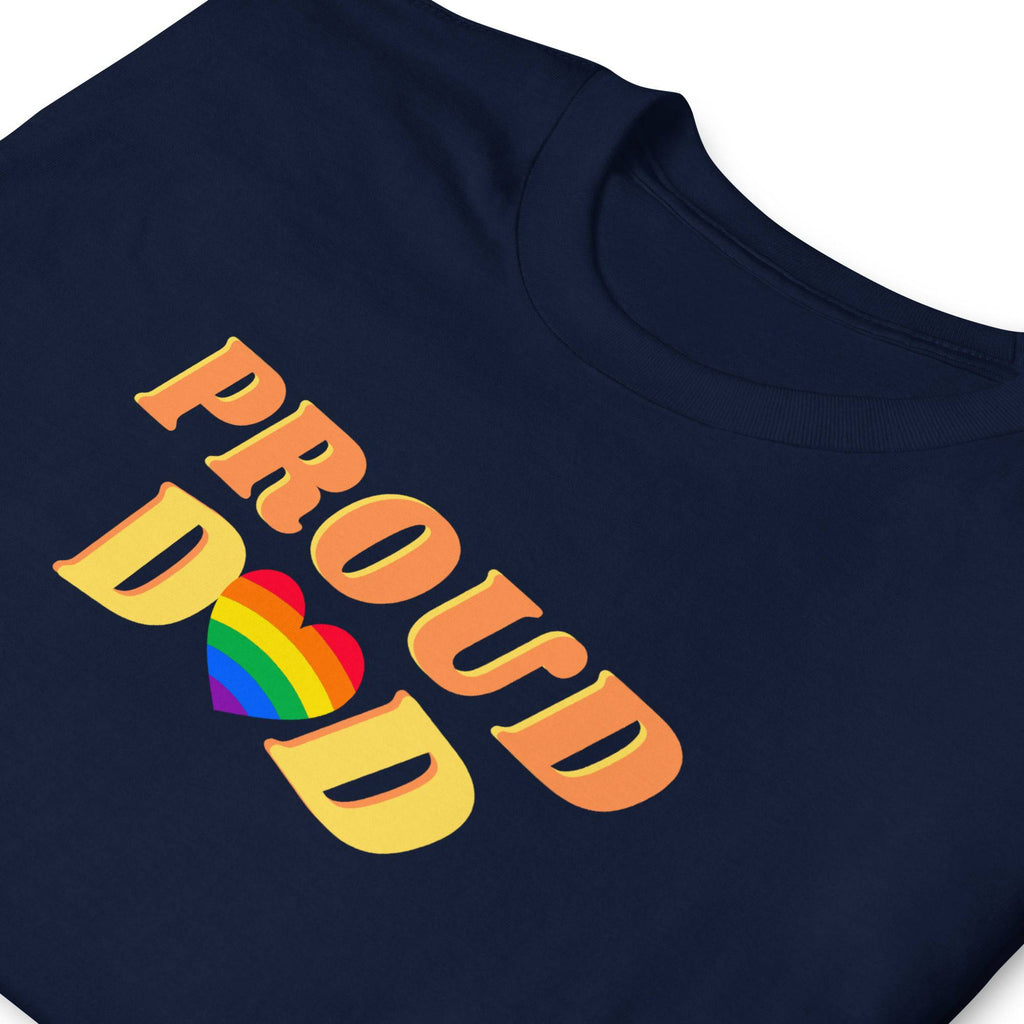 Proud Dad LGBT ally pride t-shirt, view 6 — Rose Gold Co