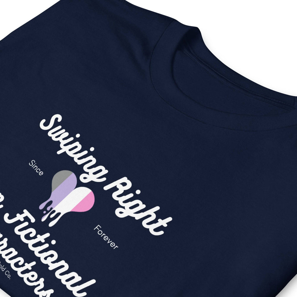Cupioromantic fictional character t-shirt, view 5 — Rose Gold Co
