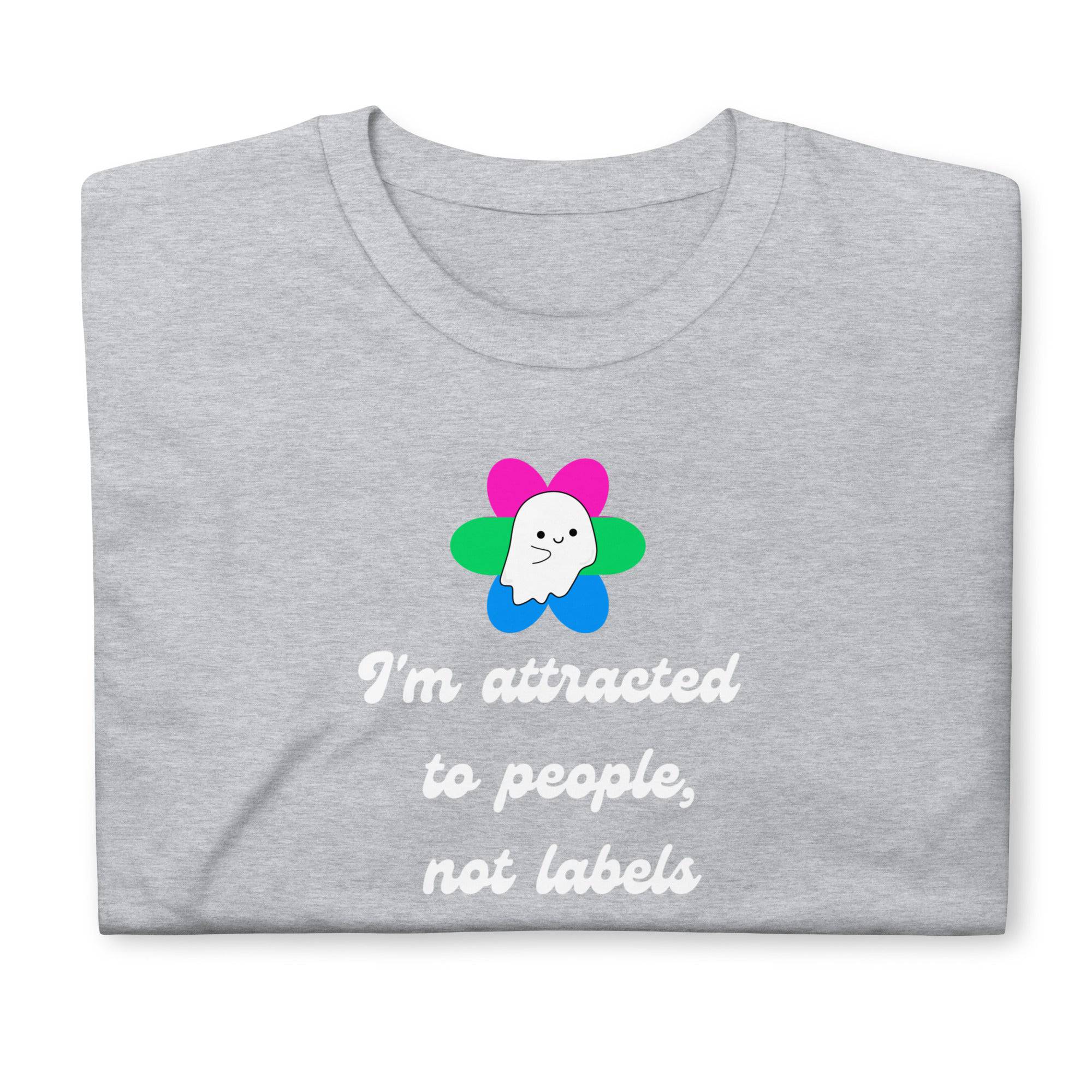 People Not Labels polysexual tee, view 9 — Rose Gold Co
