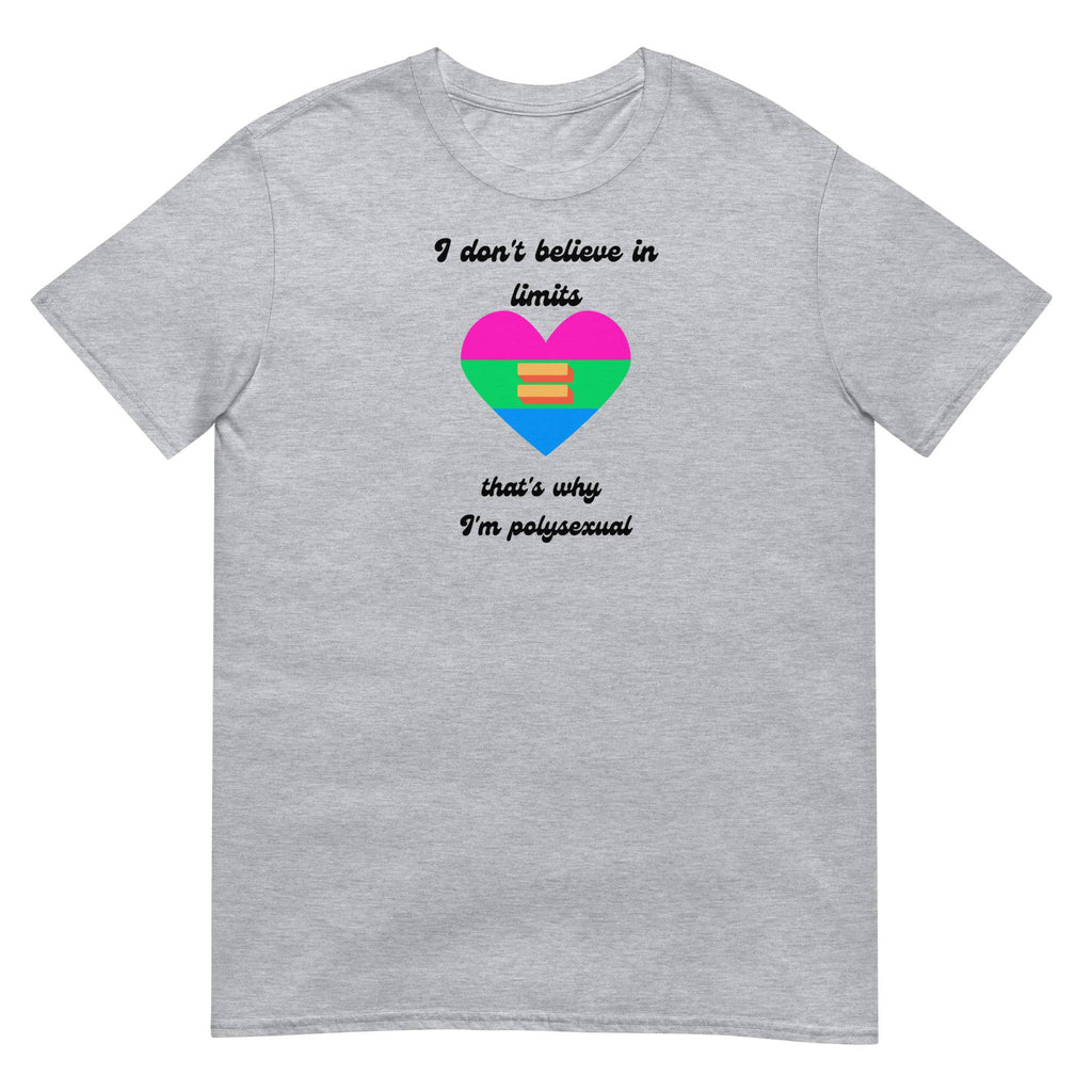 No Limits polysexual pride tee, view 2 — Rose Gold Co