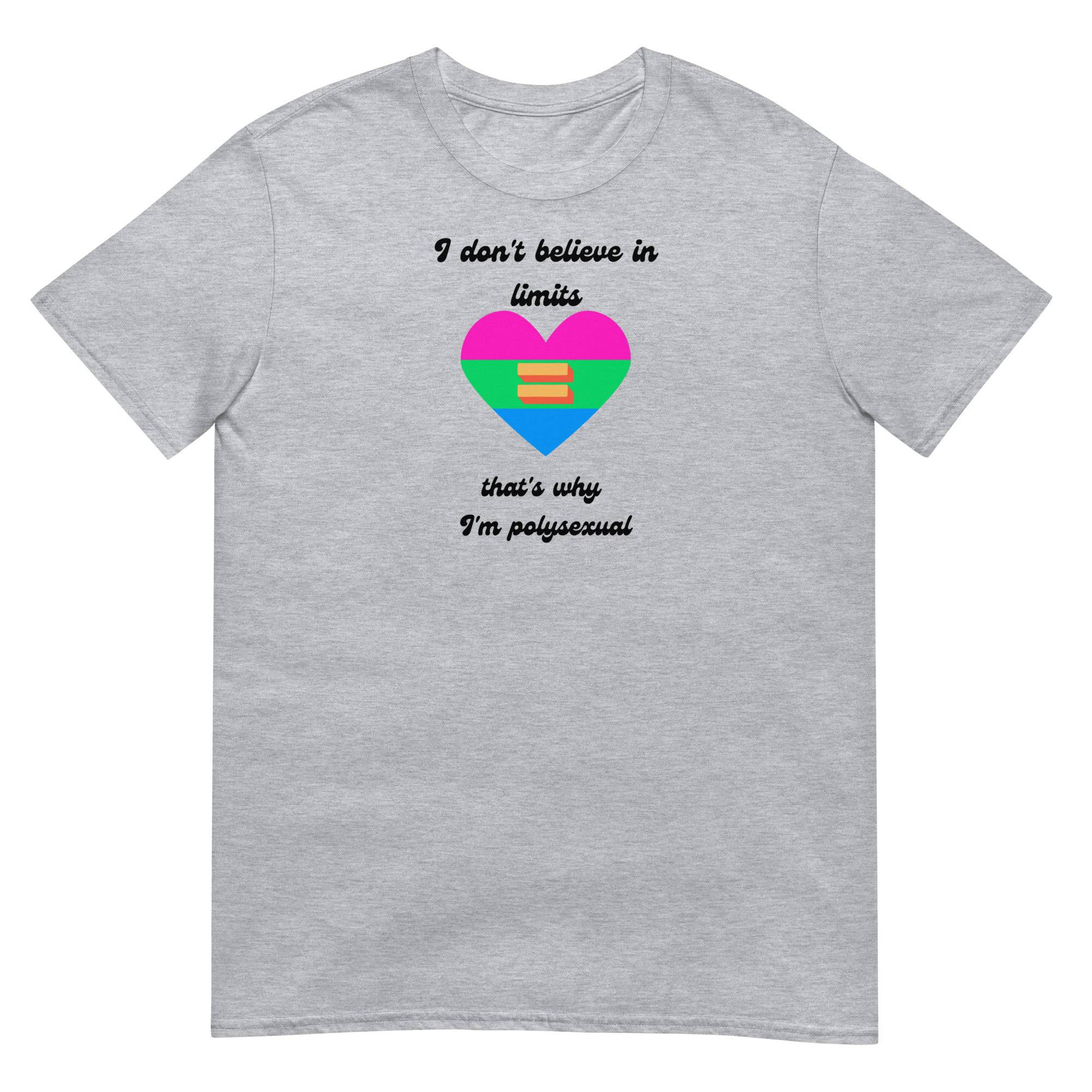 No Limits polysexual pride tee, view 2 — Rose Gold Co