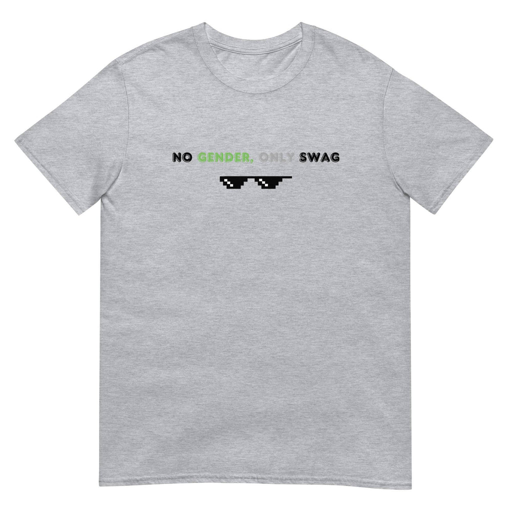 No Gender Only Swag agender tee, view 2 — Rose Gold Co