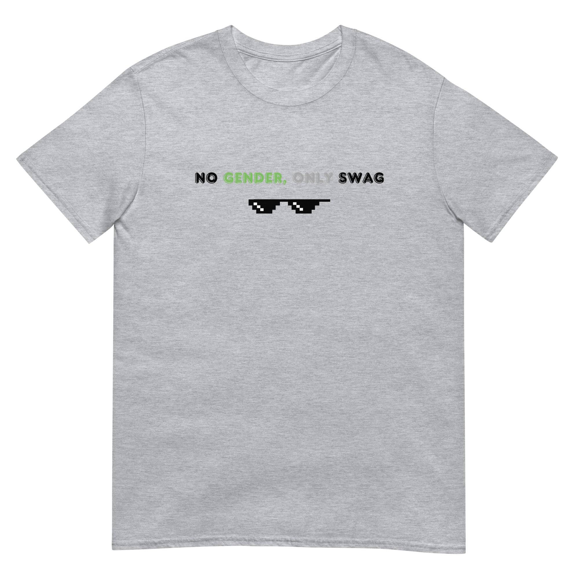 No Gender Only Swag agender tee, view 2 — Rose Gold Co