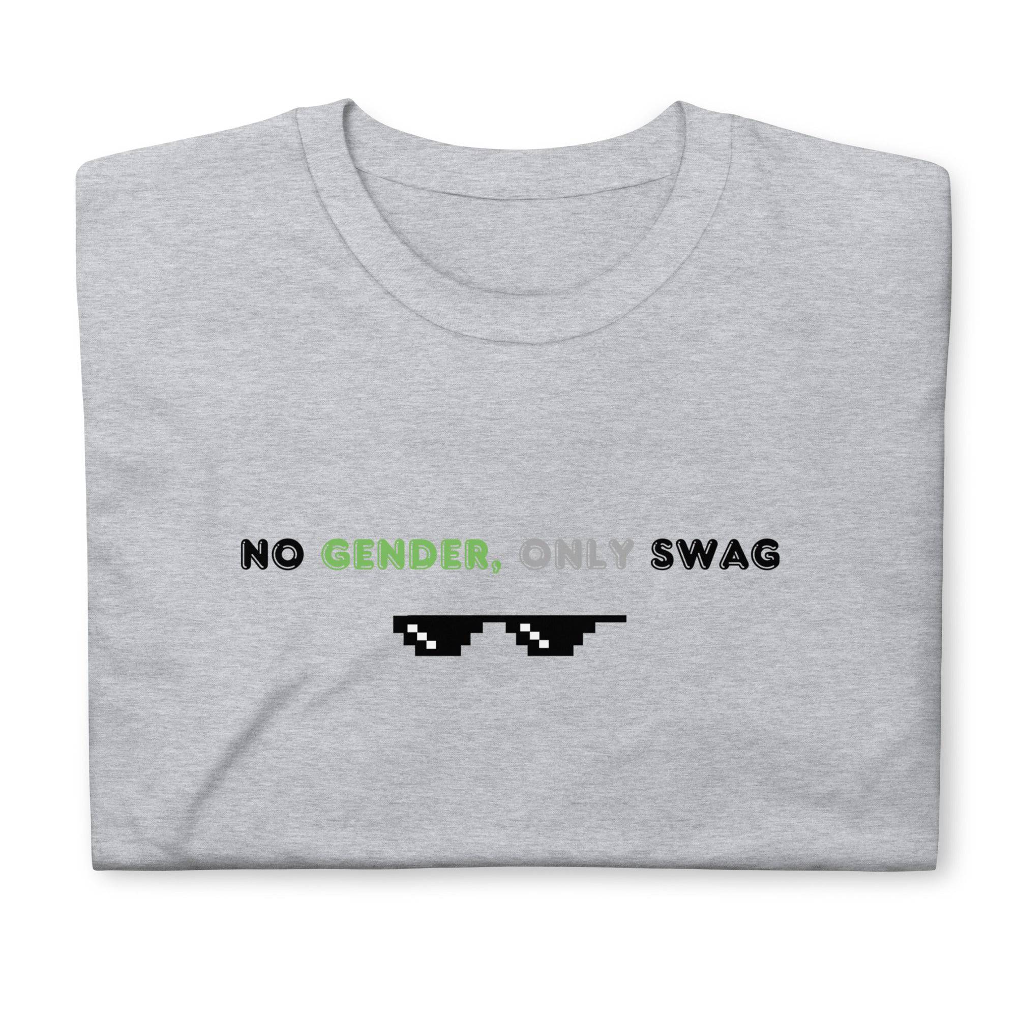 No Gender Only Swag agender tee, view 6 — Rose Gold Co