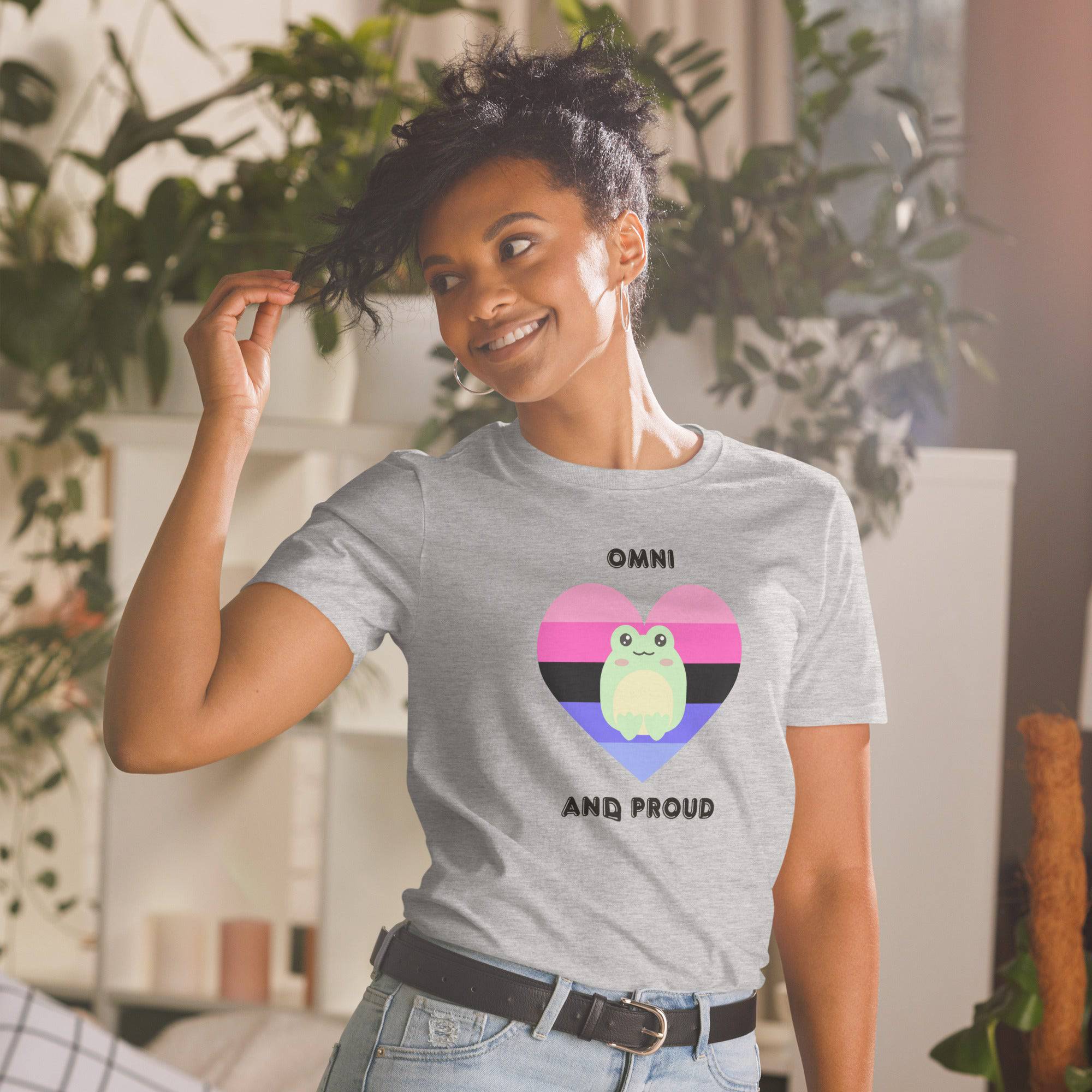 Omni and Proud tee, view 3 — Rose Gold Co