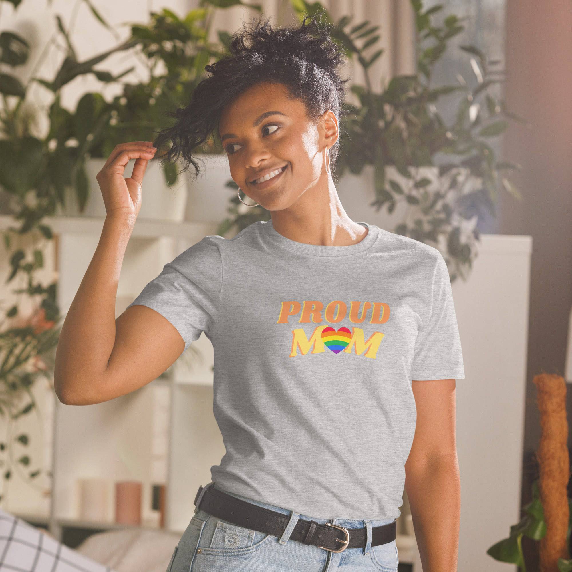 Proud Mom rainbow pride t-shirt, view 10 — Rose Gold Co