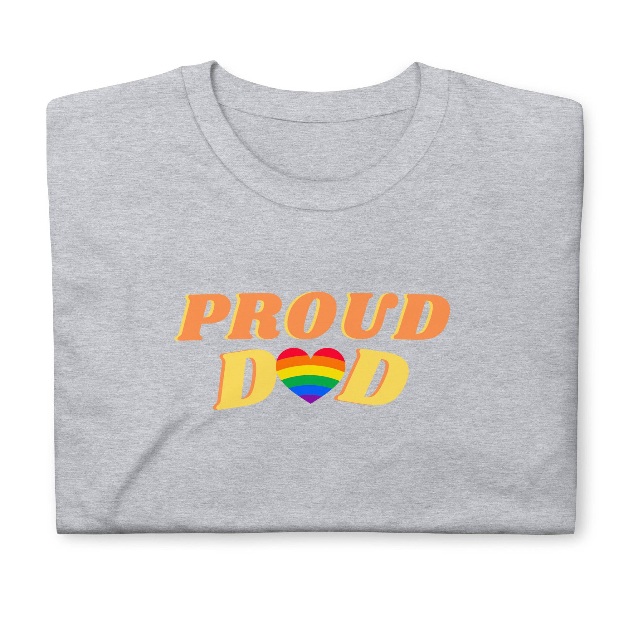 Proud Dad LGBT ally pride t-shirt, view 9 — Rose Gold Co