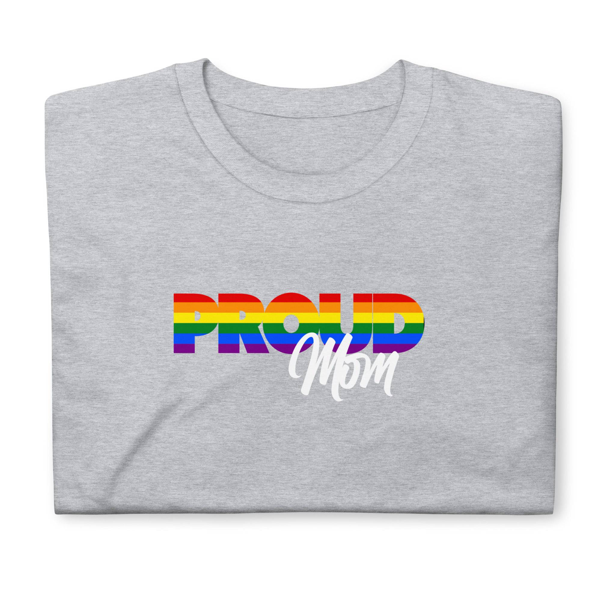 Proud Mom rainbow print ally t-shirt, view 10 — Rose Gold Co