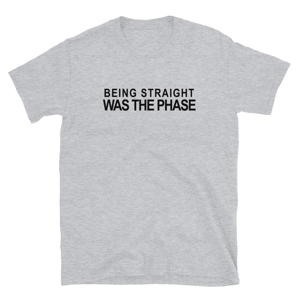 Being Straight Was The Phase graphic tee, view 2 — Rose Gold Co