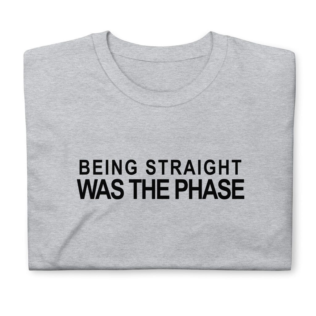 Being Straight Was The Phase graphic tee, view 4 — Rose Gold Co