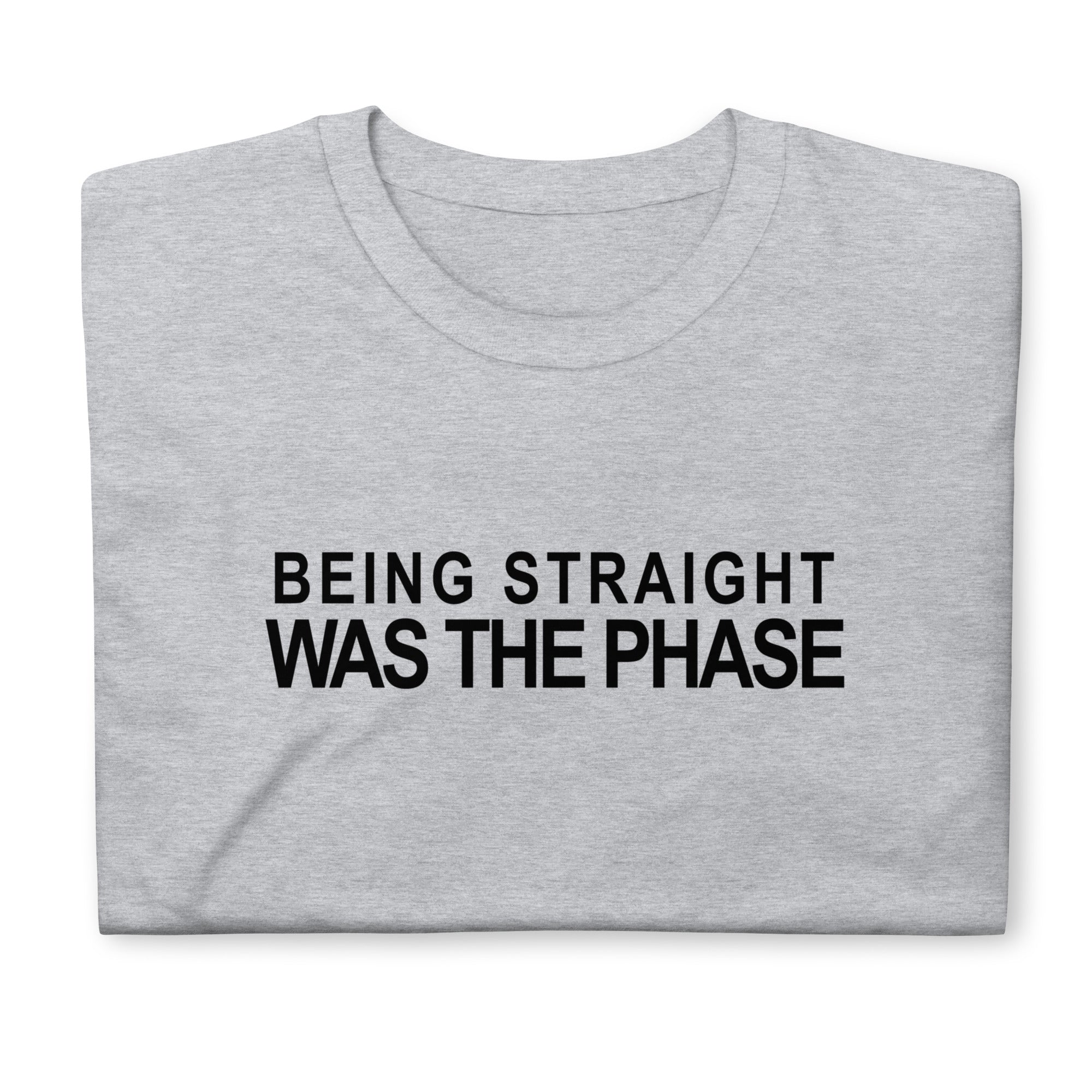 Being Straight Was The Phase graphic tee, view 4 — Rose Gold Co