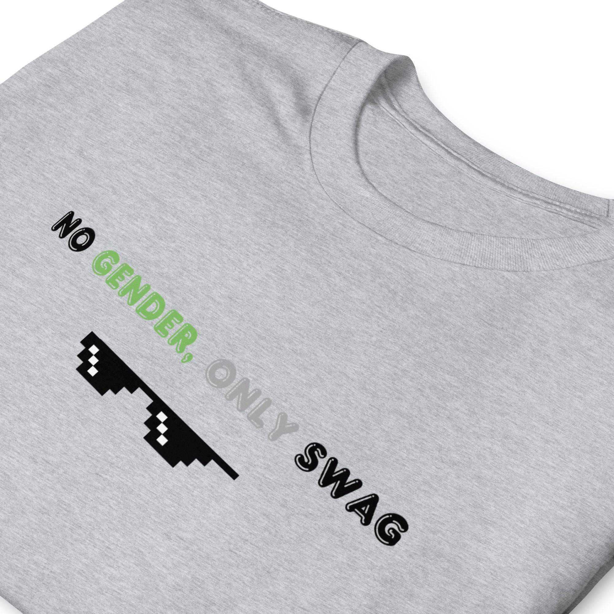No Gender Only Swag agender tee, view 7 — Rose Gold Co