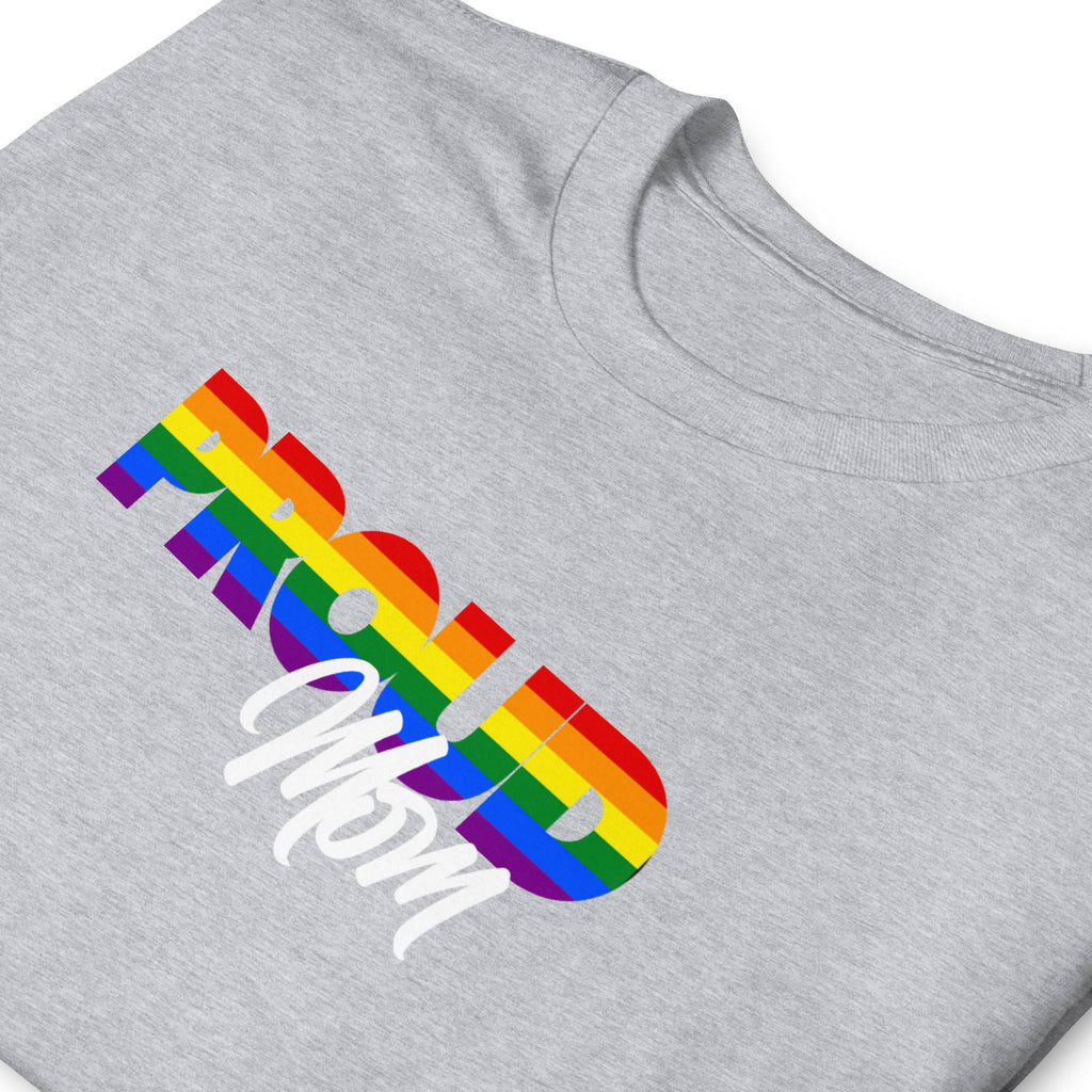 Proud Mom rainbow print ally t-shirt, view 11 — Rose Gold Co