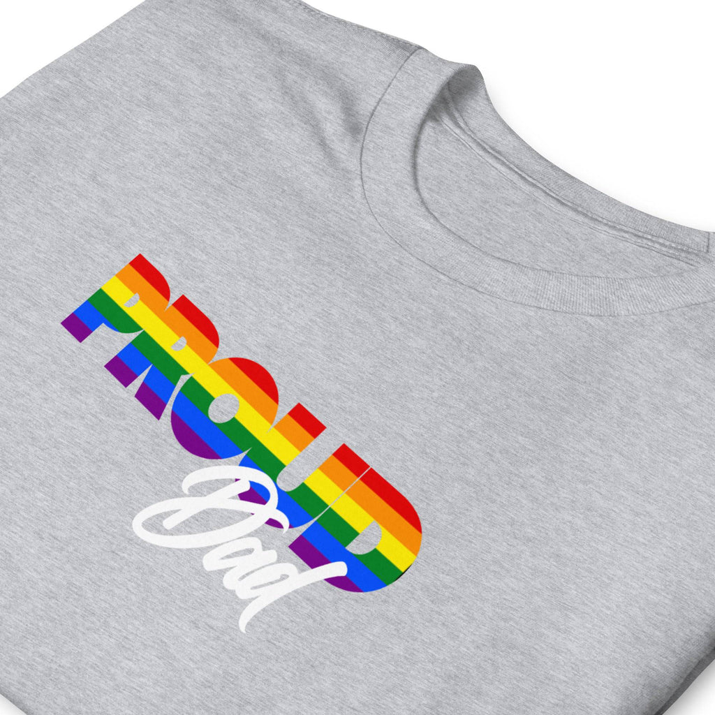 Proud Dad rainbow pride t-shirt, view 11 — Rose Gold Co