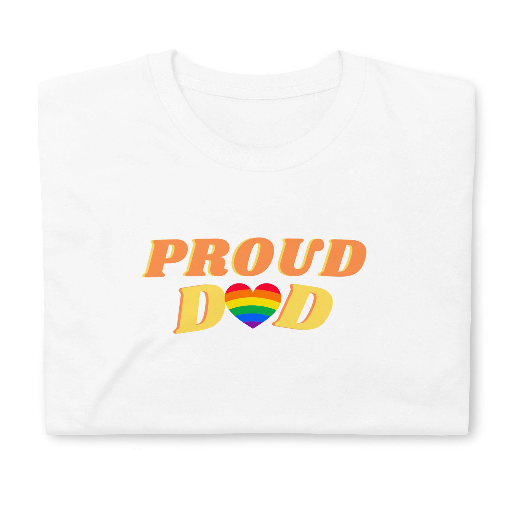 Proud Dad LGBT ally pride t-shirt, view 11 — Rose Gold Co