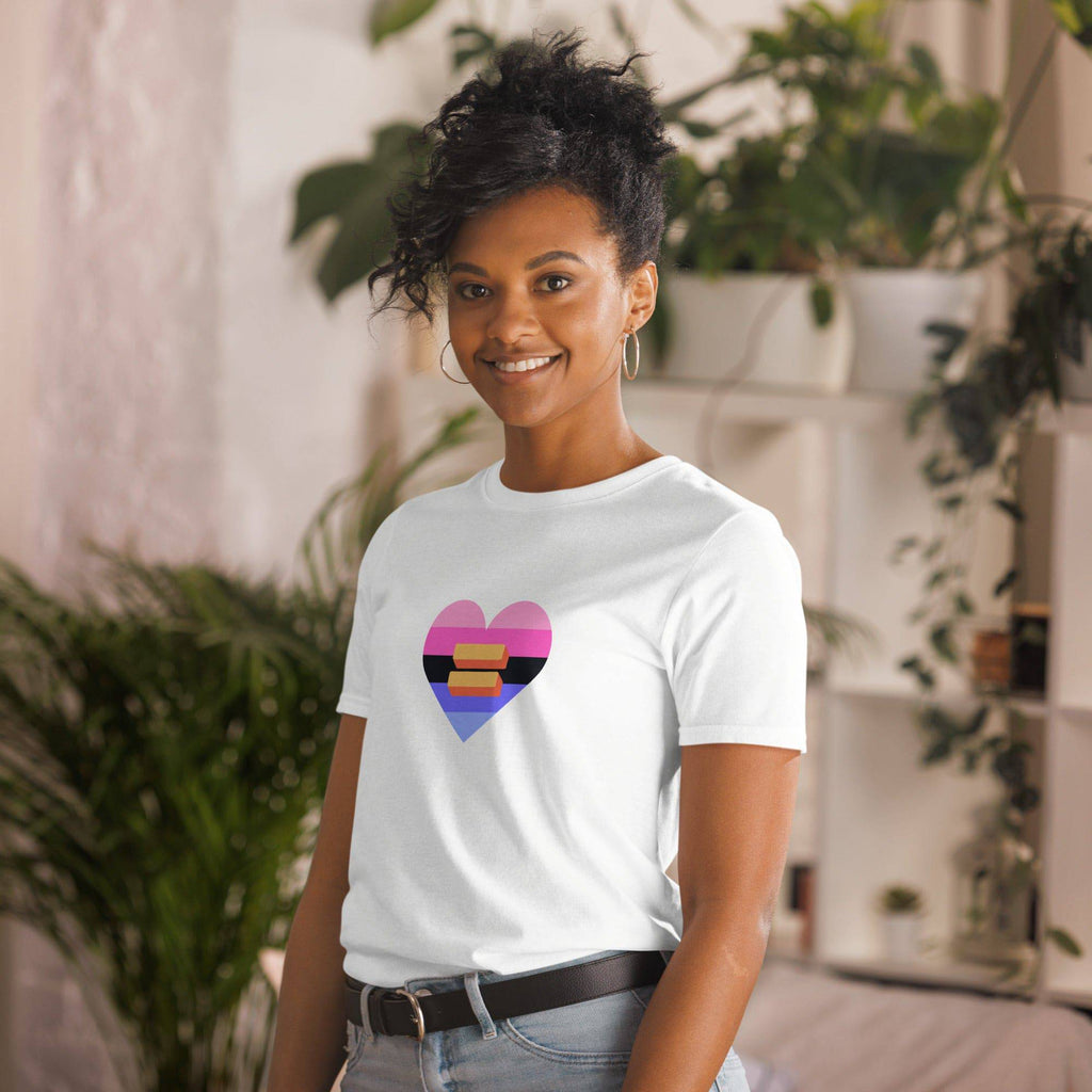 Omni heart pride tee, view 12 — Rose Gold Co