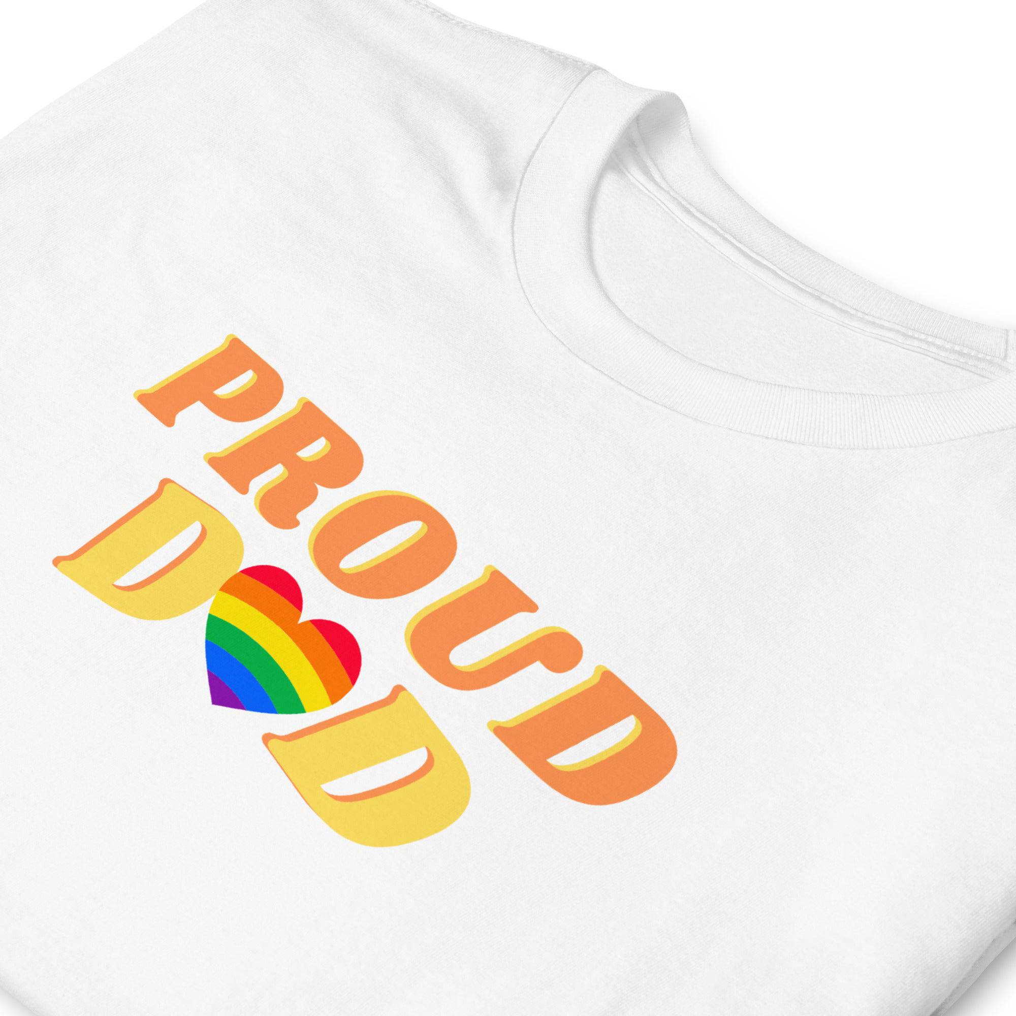 Proud Dad LGBT ally pride t-shirt, view 12 — Rose Gold Co