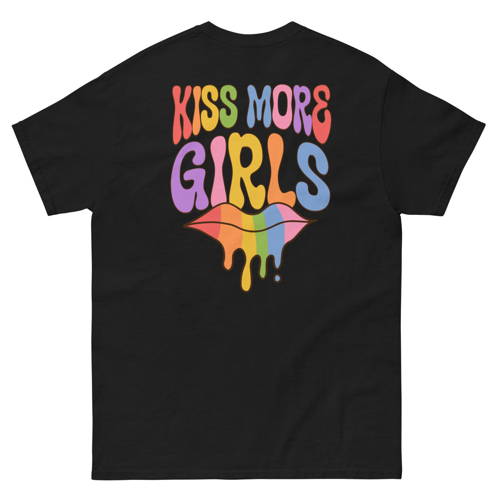 Kiss More Girls graphic tee, view 5 — Rose Gold Co