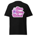 Here Queer Cheers tee, front view — Rose Gold Co