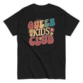 "Queer Kids Club" playful pride graphic tee, view 5 — Rose Gold Co