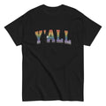 "Y'all" rainbow varsity gay pride tee, view 5 — Rose Gold Co